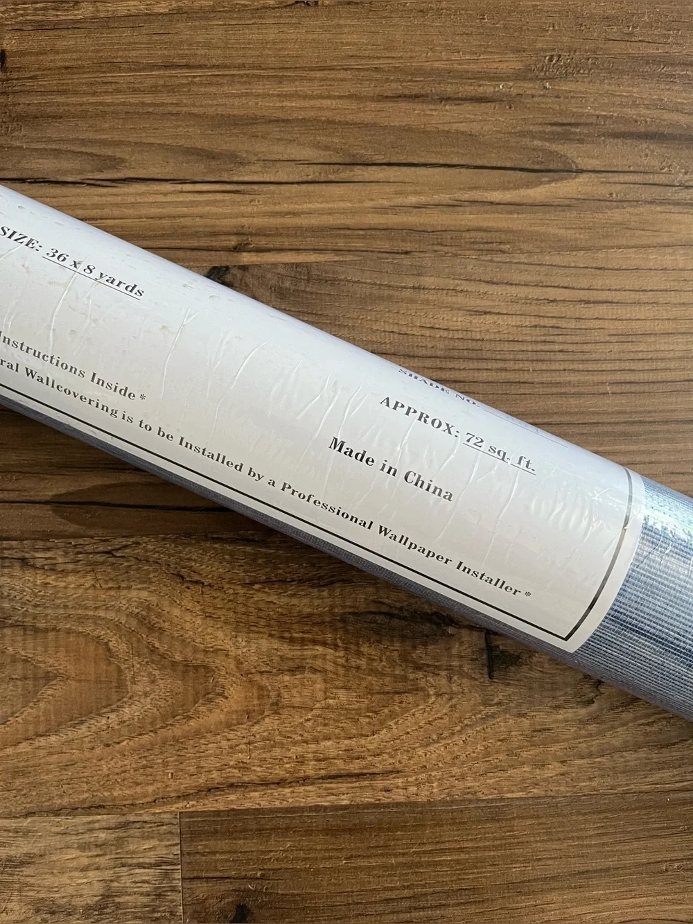 NWT PAPERWEAVES Natural Real Grasscloth Wallpaper Navy Blue 6863-52 Double Roll